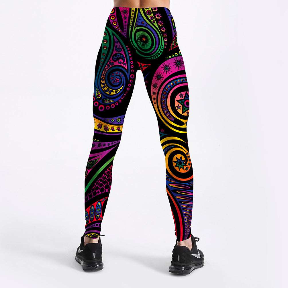 Printed Leggings for Women - Boy Fox Store