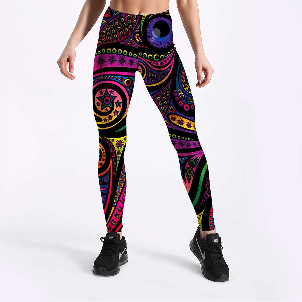 Printed Leggings for Women - Boy Fox Store