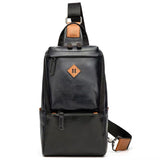 Men's Chest Bags and Shoulder Messenger Leather Bags - Boy Fox Store